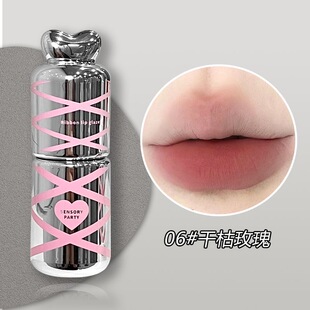 低饱和豆沙色唇泥雾面哑光学生党素颜唇釉不掉色裸色系口红灰粉色