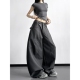 垂坠感长裤 街头街舞高腰阔腿裤 宽松显瘦百搭休闲裤 新款 女2026春季