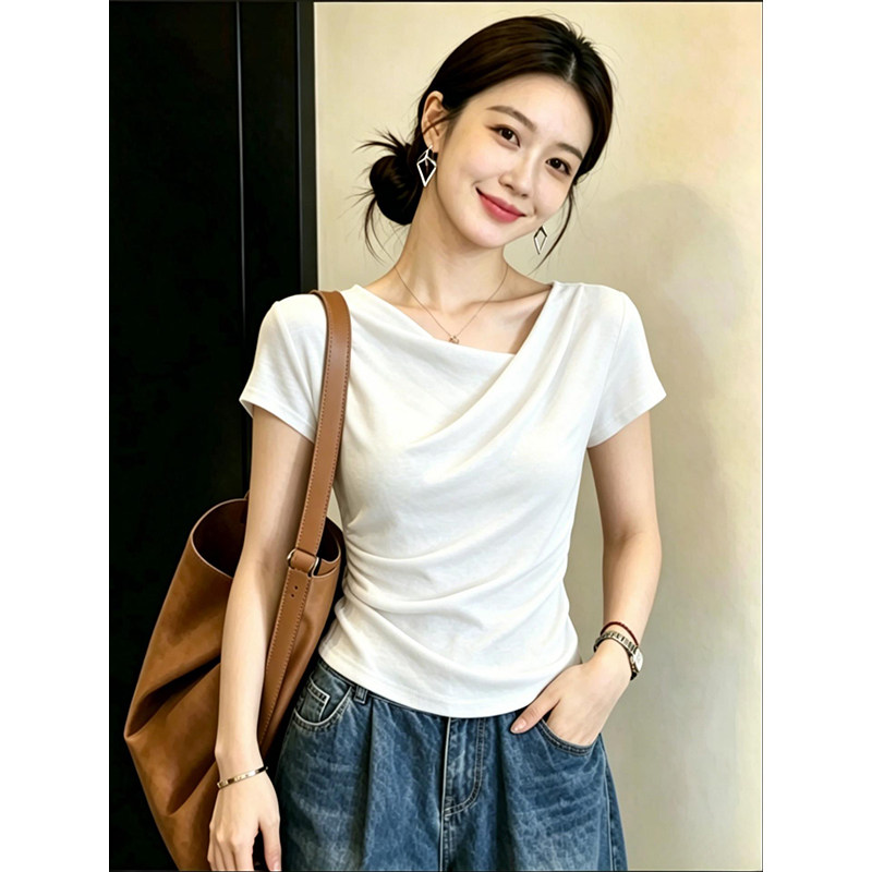 拉夏贝尔法式白领垂折领