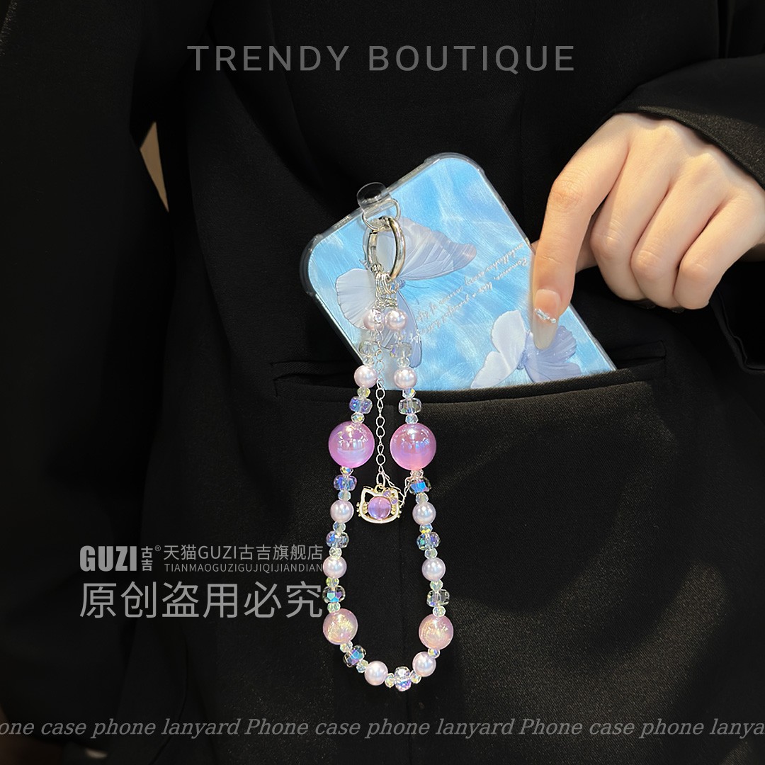 【重返少女】精致kt猫吊坠水晶链