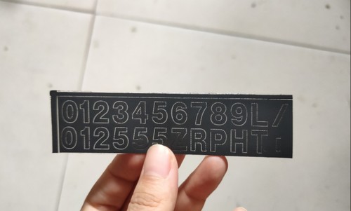 带背胶橡胶数字字母送定位模板