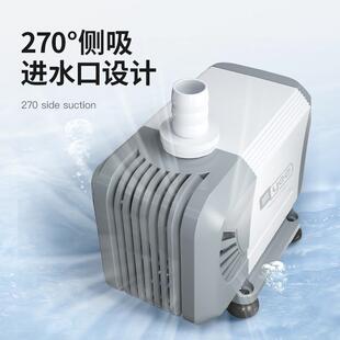 鱼缸潜水泵侧吸抽水泵潜水泵鱼池吸水泵底吸泵超静音小型循环泵水