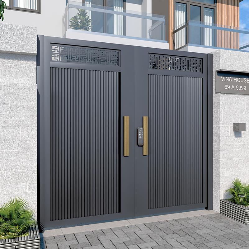 铭门汇铝合金庭院门别墅户外铁艺围墙花园门农村自建房不锈钢大门