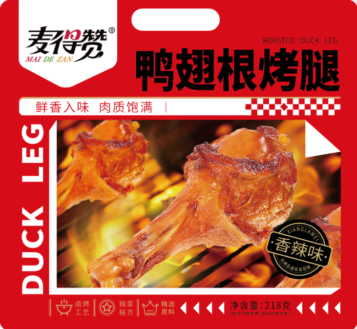 麦得赞鸭翅根烤腿218克*3包香辣黑鸭糖醋真空休闲熟食肉类零食,零食/坚果/特产,鸭肉零食,淘宝优惠券,粉丝福利购,淘宝优惠卷
