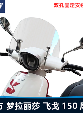 适用于南方梦拉丽莎飞戈150 250 Air Max前挡风玻璃改装风挡配件