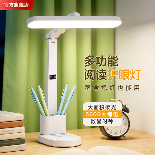 护眼学习台灯充插两用长续航阅读