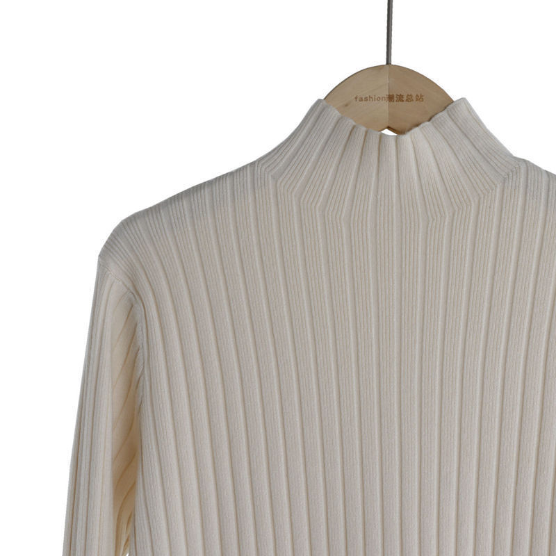 秋冬针织打底毛衣裙过膝配大衣的长裙子2025新款半高领加厚连衣裙