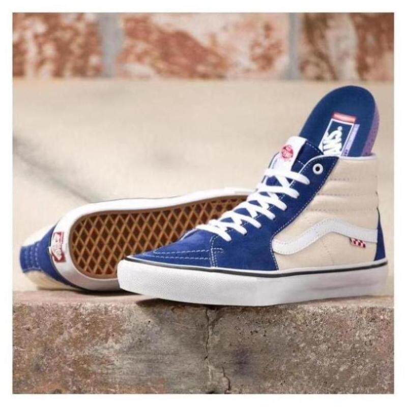 vans男女板鞋高帮系带sk8-hi休闲鞋拼色百搭美国直邮4509074-t3