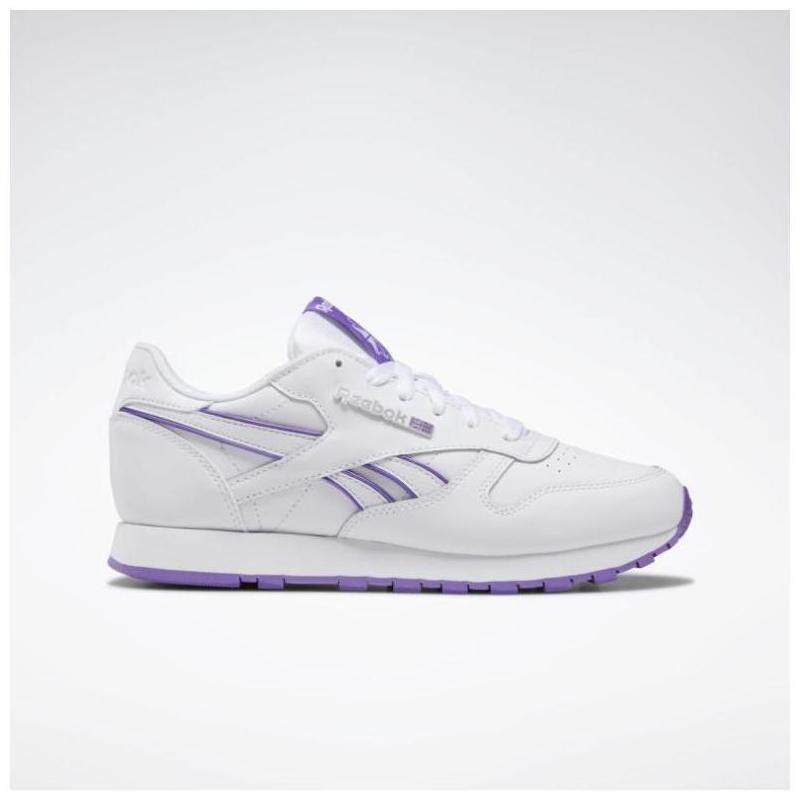 Reebok/锐步女运动休闲鞋低帮皮面轻质小白鞋系带美国直邮8757