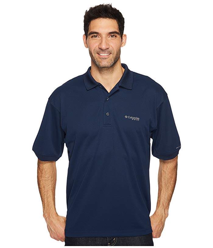 columbia/哥伦比亚男户外polo衫短袖经典纯色透气logo7426736