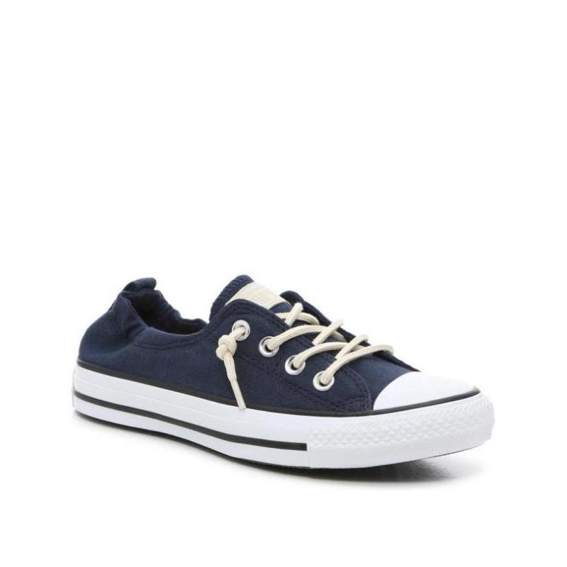 converse/匡威女帆布鞋低帮黑色假鞋带板鞋一脚蹬美国直邮d0427