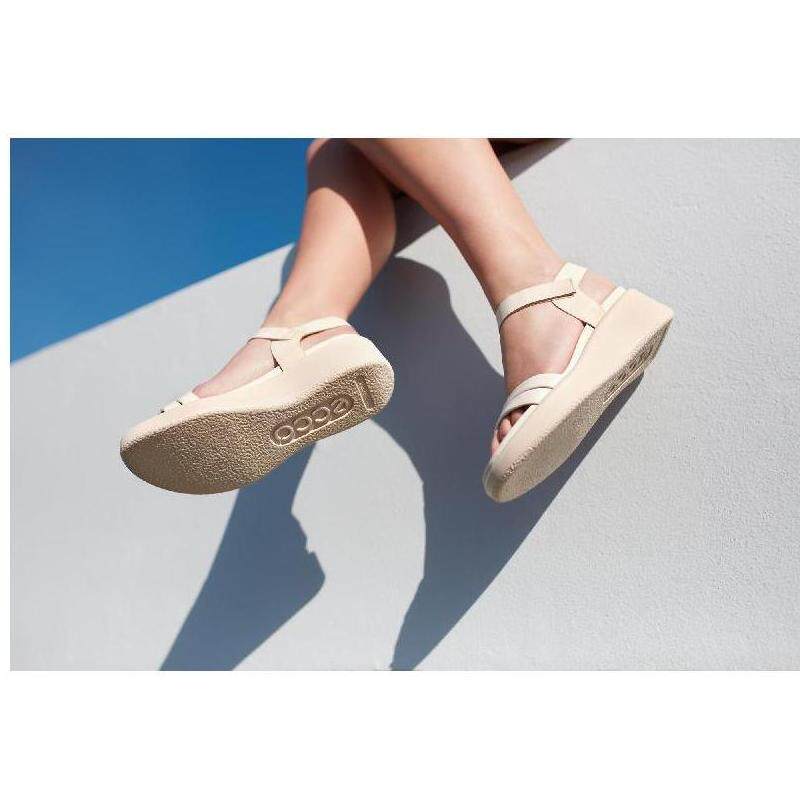 ecco/爱步女凉鞋坡跟不累脚夏季气质百搭楔形凉鞋直邮273303-t3