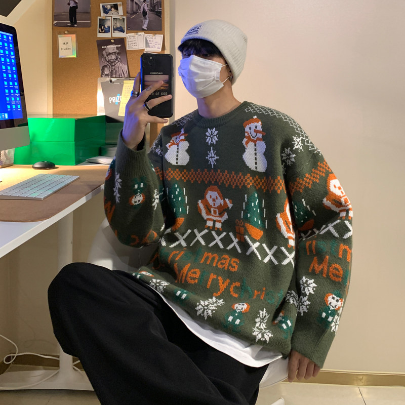 winter lovely Christmas Snowman sweater ins Teenagers lovers Sweater Lazy Sweaterin the Outdoor/Mountaineer/Camping/Travel Goods , Outdoor clothing , Emergency underwear , Jackets  category - from Buy2taobao.com to provide professional Taobao agent buy service