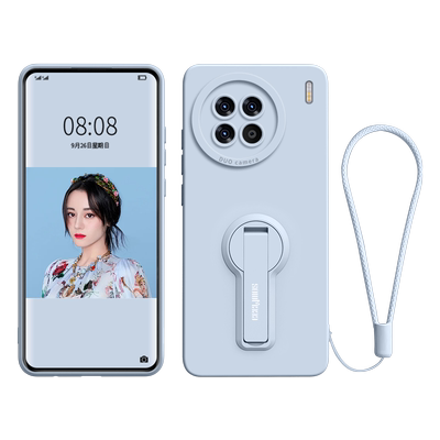 自带支架一体隐形液态硅胶手机壳