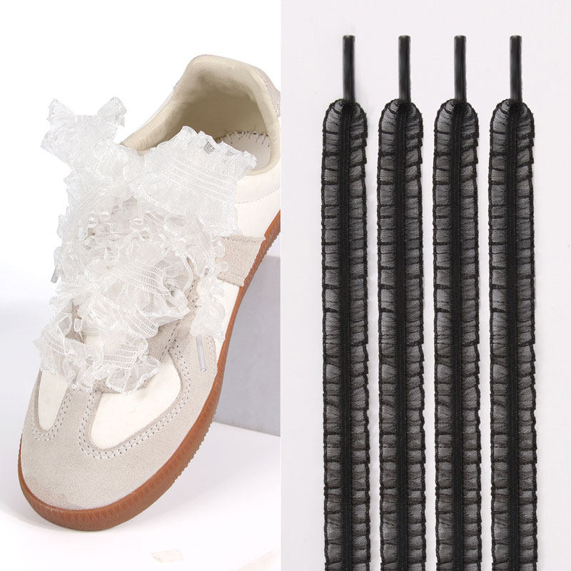 芭蕾丝透明加宽鞋带木耳边黑白女德训鞋鞋带绳适配阿迪T头鞋配饰,服饰配件/皮带/帽子/围巾,鞋带,淘宝优惠券,粉丝福利购,淘宝优惠卷