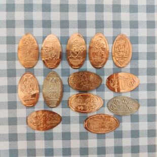 10日本 东迪 乐园款  唐老鸭 黛丝 侄子 牛仔 航海 丘比特 纪念币