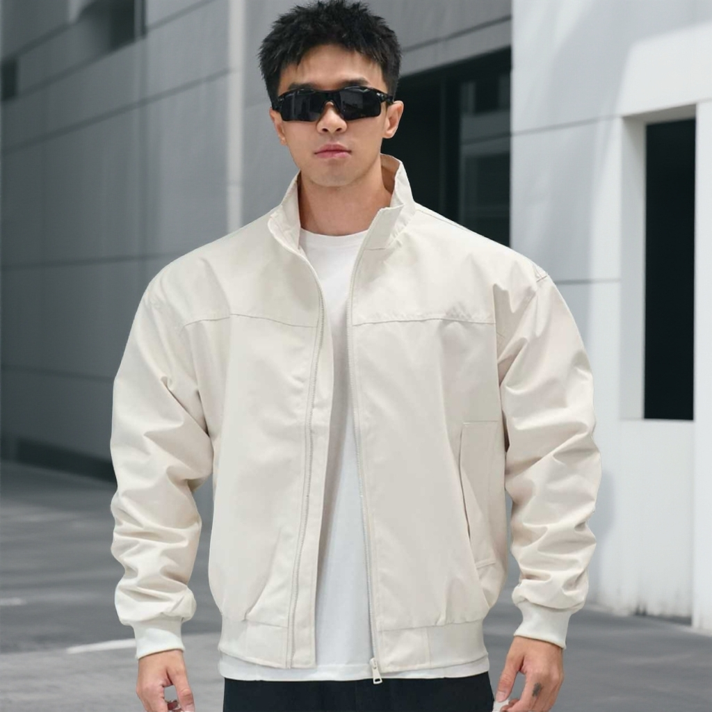 2025秋季美式三防工装夹克男装立领飞行机车上衣潮流休闲宽松外套