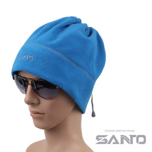 santo山拓抓绒帽户外运动两用女