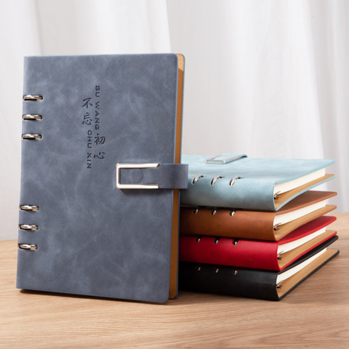 文可PU活页本A5定制可印logo礼盒