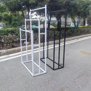 窗帘吊卡展示架落地围巾丝巾架裤子布料挂架展会包装纸收纳架移动