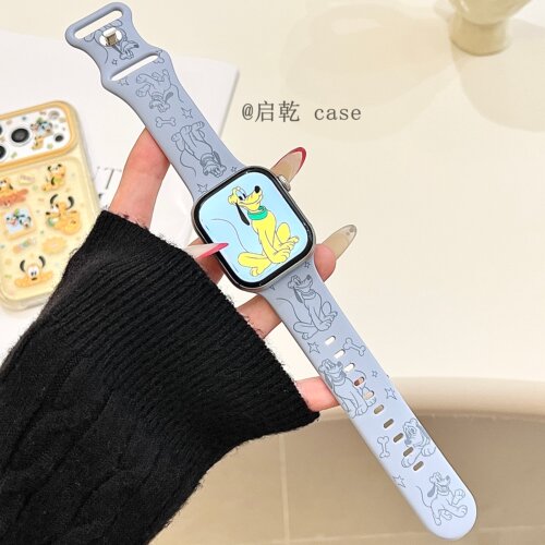 适用苹果手表表带硅胶