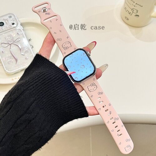 适用苹果手表表带硅胶