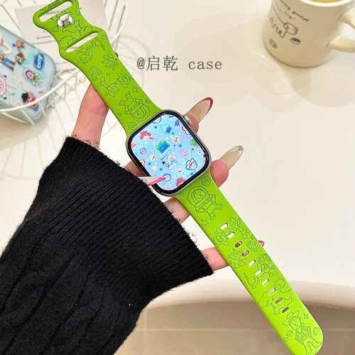适用苹果手表表带硅胶