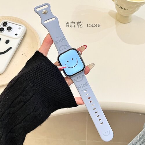 适用苹果手表表带硅胶