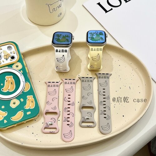 适用苹果手表表带硅胶