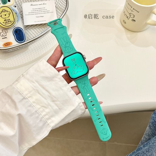 适用苹果手表表带硅胶