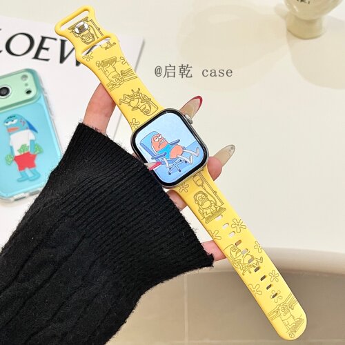 适用苹果手表表带硅胶
