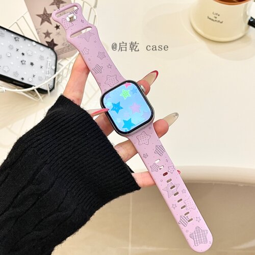 适用苹果手表表带硅胶
