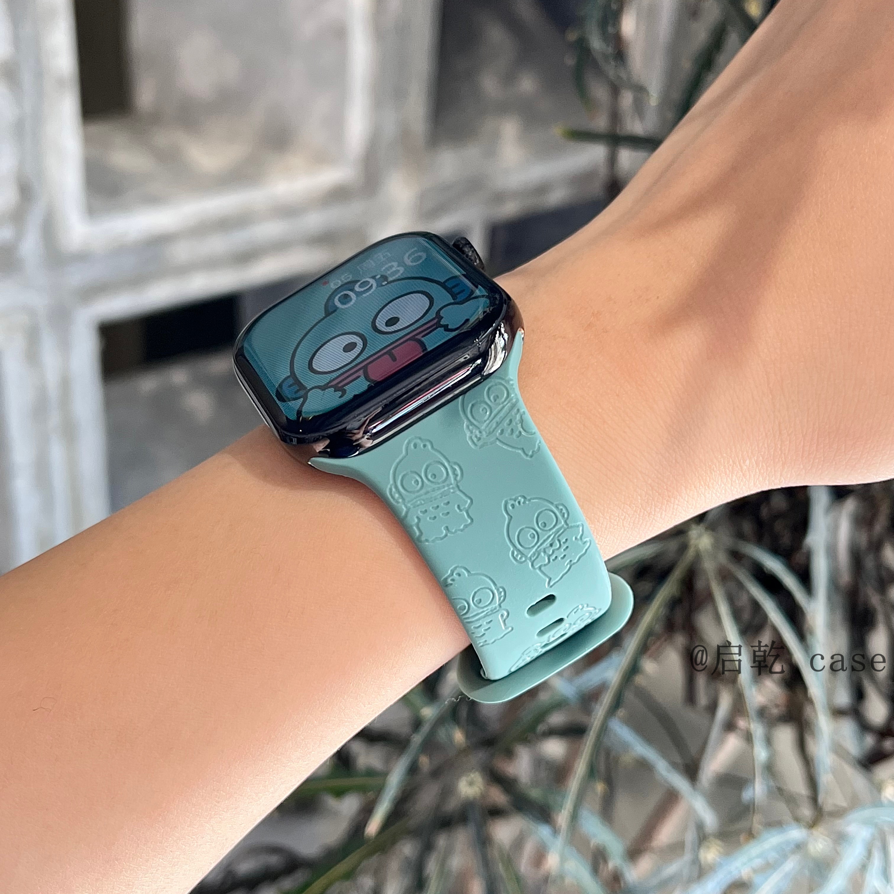 适用苹果手表表带硅胶