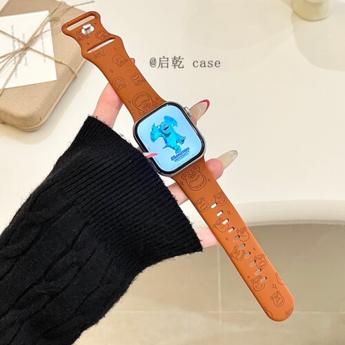 适用苹果手表表带硅胶
