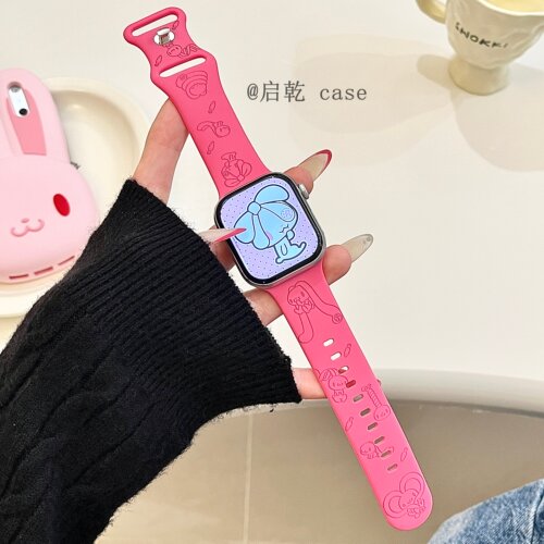 适用苹果手表表带硅胶