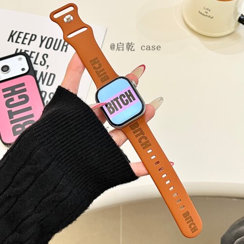 适用苹果手表表带硅胶