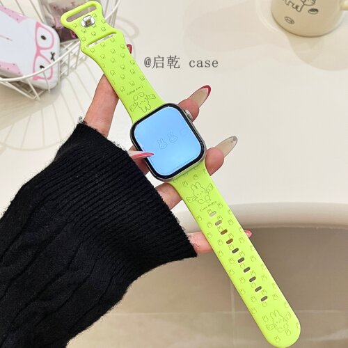 适用苹果手表表带硅胶