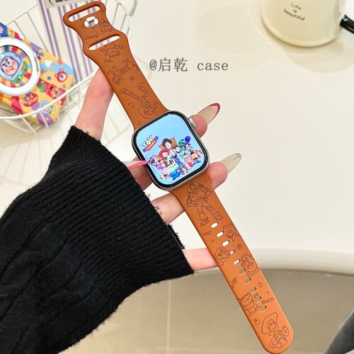 适用苹果手表表带硅胶