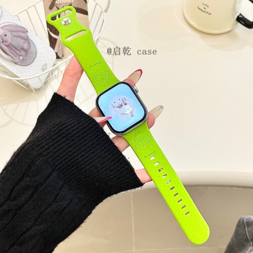 适用苹果手表表带硅胶