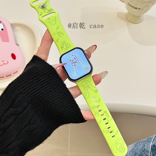 适用苹果手表表带硅胶