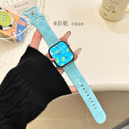 适用苹果手表表带硅胶