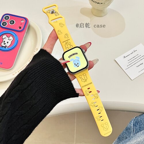 适用苹果手表表带硅胶