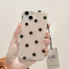 启乾 小众韩风波点iPhone17/16手机壳适用苹果15/14promax硬壳13/12少女心日韩11网红新款防摔简约女神气质