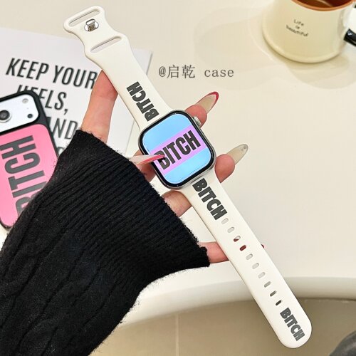 适用苹果手表表带硅胶