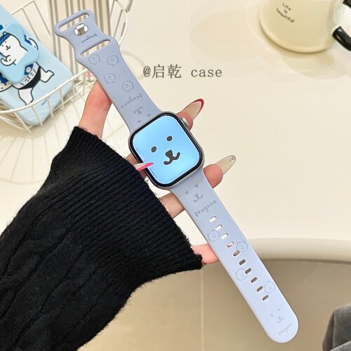 适用苹果手表表带硅胶