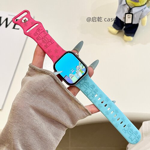 适用苹果手表表带硅胶