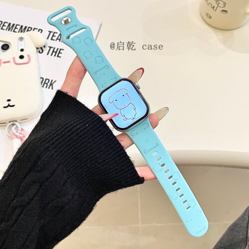 适用苹果手表表带硅胶