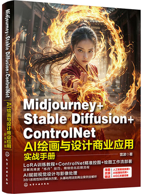 Midjourney+Stable Diffusion+ControlNet AI绘画与设计商业应用实战手册雷波  著