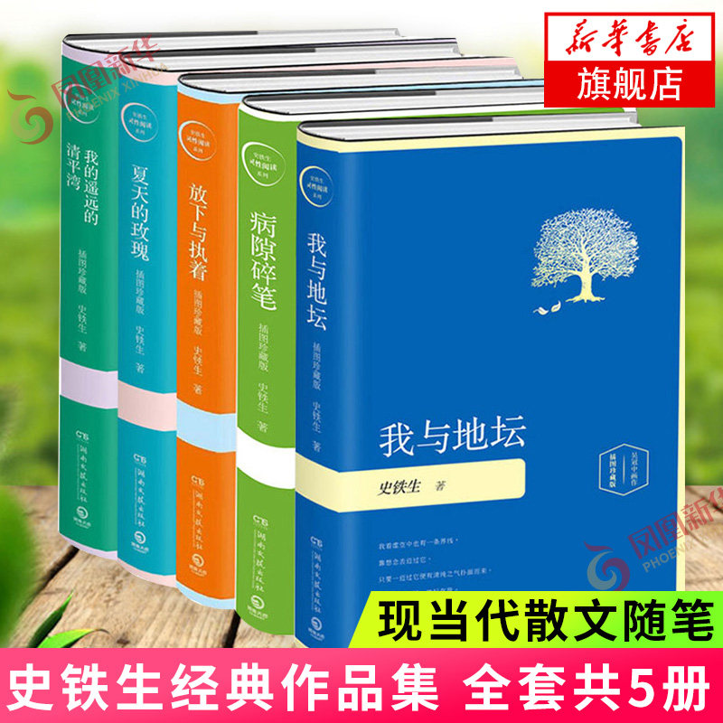 我与地坛+病隙碎笔+我的遥远的清平湾+夏天的玫瑰+放下与执着 史铁生作品集共5册套装作品选务虚笔记文学散文随笔名家名作正版
