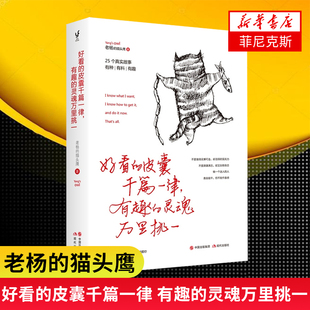 【附赠书签+明信片】好看的皮囊千篇一律有趣的灵魂万里挑一  怕你一生碌碌无为还安慰自己平凡可贵作者老杨的猫头鹰新作 正版